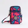 Bolsa diagonal para teléfono móvil al por mayor Nueva Bolsa pequeña para mujer Bolsa de tela para teléfono móvil bolsa vertical para cuello brazo muñeca monedero