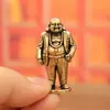 Buda Maitreya con Traje de Latón Puro, Buda CEO Dominante, Pieza Decorativa Vintage, Mascota de Té de Escritorio, Adorno Artesanal