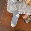 Calcetines Blancos Holgados Estilo Ballet para Mujer, Delgados Estilo Verano con Calados en Forma de Corazón, Calcetines Transpirables de Malla a Media Pantorrilla para Combinar con Zapatos Pequeños de Cuero