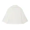 Moda femenina europea y americana transfronteriza AliExpress superventas casual retro holgado gabardina corta de doble botonadura chaqueta