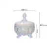 Pote de Vidro Estilo Europeu, Pote para Vela Perfumada, Pote para Doces, Caixa de Armazenamento, Pote para Joias, Pote Porta-Canetas, Recipiente para Desmagnetização de Cristais DIY
