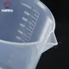 Béquer de Plástico 250ml com Marcações de Escala, Copo Medidor Sem Alça, Béquer Graduado, Béquer de Plástico PP 1000ml