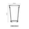 Copo de café de gelo americano de vidro resistente ao calor simples Copo de chá de leite de restaurante Copo de leite transparente Copo de cerveja Copo de água