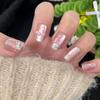 Uñas Portátiles de Venta Caliente 2026 con Estrellas Rojas Ojo de Gato, Piezas de Uñas Hechas a Mano de Alta Gama, Puntas de Uñas Portátiles para Chicas a la Moda