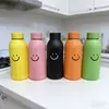 Novo copo de água com rosto sorridente, copo de vidro com concha plástica de dupla camada de alta estética, copo de presente para evento de celebração de loja promocional atacado