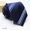 Corbata Jacquard Tintada en Hilo para Hombre 8cm Accesorios para Traje de Negocios Corbata con Logo a Rayas Stock Listo Venta al por Mayor