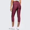 Pantalones Deportivos Ajustados de Yoga Europeos y Americanos 2023 para Mujer Transfronterizos Nuevos Pantalones de Fitness Cintura Alta Acortados con Bolsillo Pantalones de Yoga