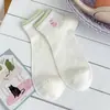 Calcetines Lindos para Mujer, Calcetines Cortos, Calcetines Finos de Algodón de Verano, Malla Transpirable Bordados Deportivos Anti-Olor Calcetines Cortos para Niñas