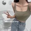 Novedad de verano, chaleco sin costuras con escote en el pecho, ropa interior de tubo interior, tirantes finos, espalda descubierta, ropa interior de una pieza con copa fija para mujer