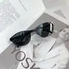 Óculos de Sol Retrô Modernos Novos Anti-UV Transfronteiriços Avançados Emagrecedores Óculos de Sol Femininos Olho de Gato Armação Grande