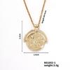 Moxi nuevo mapa europeo y americano transfronterizo colgante de moneda tendencia personalidad Joker collar de acero inoxidable joyería al por mayor