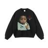 American New Fashion Brand Hip-Hop Figura Impressa Moletom Com Capuz para Homens e Mulheres High Street Retro Antigo Solto Manga Longa Moletom Com Capuz