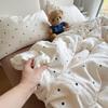 Juego de cuatro piezas de algodón Clase A Aeróbico Doble Hilo Cubre Edredón de Algodón Sábana Juego de tres piezas ins Kit de Ropa de Cama