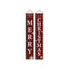 Pareados navideños transfronterizos, Suministros de decoración para fiestas navideñas de Santa Claus, Tela colgante para porche estilo ins, Hecho a medida