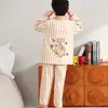 2026 Pijamas Nuevos para Niños Primavera y Otoño Estilo Coreano Cárdigan para Niños Mayores Niñas Adolescentes Ropa de Casa Infantil Conjunto de Ropa Infantil