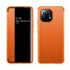 Funda de Cuero Liso para Teléfono Xiaomi 11ultra POCO M3 Inteligente Tipo Libro Red Rice note10 Ventana Funda de Cuero
