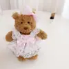 [Solo Ropa] Oso de Barcelona 16cm Lindo Oso Ropa de Oso de Peluche Traje Falda Suéter Uniforme