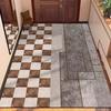 Alfombra de entrada para el hogar moderna de lujo ligero de terciopelo belga, felpudo, alfombra antideslizante para piso, alfombra para pasillo, sala de estar