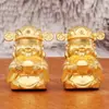 Adornos de Latón Personalizados, Cara Sonriente, Lingote, Dios de la Riqueza para la Sala de Estar, Vestíbulo, Cinco Bendiciones, Decoraciones del Dios de la Riqueza, Artesanías de Metal