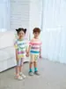 Pantalones Casuales de Salida de Verano para Niños con Estampado de Caras Sonrientes de Dibujos Animados, Pantalones Cómodos para el Hogar de Niños Pequeños y Medianos