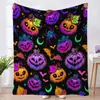 Amazon Home Cobertor Fantasma de Halloween Cobertor para Sofá de Escritório Cobertor para Ar Condicionado Cobertor de Flanela Outono e Inverno