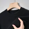 Suéter de Punto Grueso Cálido para Hombre de Comercio Exterior Transfronterizo con Cuello en V Semi Alto, Suéter de Lana de Invierno, Suéter de Punto Básico para Hombre
