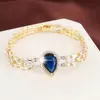 Pulsera Clásica Nueva de Moda Cruzada con Circonita Atmósfera Exquisita Versátil Pulsera para Mujer Venta Directa de Fábrica