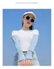 Seda de hielo protección solar transpirable holgada manga de hielo protección UV para mujer verano conducción cubrebrazo manga para mano guantes moda ins