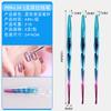 Conjunto de 3 Peças para Desenho de Linha com Glitter para Unhas Bastão Sereia Canetas para Nail Art Canetas para Pintura de Unhas Ferramentas de Pincel Gel para Pintura