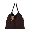 Bolso de Gamuza Retro de Gran Capacidad para Mujer 2026 Nueva Moda Simple para el Trabajo Bolso de Hombro Único Bolso de Mano Tote