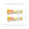Serie de dibujos animados linda Yihe Nail Art Armadura usada a mano Corta pintada a mano Amasado Lindas tabletas de fototerapia para arte de uñas