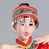 Sombreros de Minorías Étnicas para Hombres y Mujeres, Miao, Zhuang, Yi, Accesorios para la Cabeza Infantiles, Accesorios de Performance, Características de Yunnan y Guizhou para Adultos