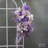 Novo Arranjo Grande de Chão para Casamento Banquete de Noivado Flor Artificial de Seda Acabado Arranjo Floral Decorativo Corredor Arte Floral para Casamento