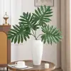 Hoja de Alocasia, Hoja de Loto, Planta Artificial, Textura de PU, Hoja Grande Única, Decoración de Paisaje, Paisajismo, Arreglo Floral, Planta Verde