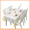 Mantel a Cuadros de Color Sólido al por Mayor Mantel Individual para Mesa de Comedor Mantel de Mesa de PVC Moderno Simple Impermeable Resistente al Aceite Lavable Mantel Tela para Comedor