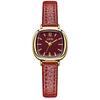 Goldie Reloj de Estudiante Ankara Rojo Simple de Alto Valor Pequeño y Exquisito Reloj de Cuarzo de Cinturón para Mujer de Alta Gama