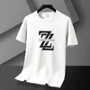 Camiseta Estampada Stretch Verão Estilo Top Manga Curta Tendência Marca Masculina High Street Americana Gola Redonda Confortável Fabricante Original