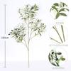 Ramos e Folhas de Oliveira Simulados Transfronteiriços com Frutos, Plantas Verdes Simuladas, Ornamentos Decorativos, Flores Artificiais, Mesa de Jantar, Adereços para Fotografia de Casamento, Plantas