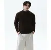Suéter de punto de imitación de dos piezas para hombre con patrón de trenzas, cuadros, cuello henley, estilo old money, invierno, venta al por mayor de fábrica transfronteriza