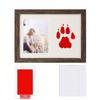 Moldura de Foto de Pegada de Animal de Estimação Transfronteiriça Display Atacado DIY Pegada de Mão de Gato 7 polegadas 10 polegadas Moldura de Exibição de Lama de Pegada de Cachorro