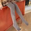 Medias para Niñas Otoño e Invierno Terciopelo Engrosado Leggings Calientes para Niños Ropa Exterior Primavera y Otoño Trenzados Leggings Antideslizantes