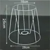 Marco para Pantalla de Lámpara DIY Tejido con Cuerda Hecho a Mano Arte en Cuerda Pantalla Portalamparas Lámpara de Escritorio Redondo Cuadrado Ferretería Marco de Hierro Accesorios