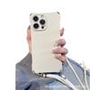 Cordón Adecuado para Funda de Teléfono iPhone 14 Pro Max, 13 Anticaída de Cuatro Esquinas, 12 Funda de Silicona Líquida con Cordón