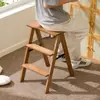 Taburete Escalera Plegable, Engrosado y Reforzado, Escalera de Ascenso Doméstica, Escalera de Peldaños, Taburete Pequeño Ligero, Escalera de Doble Uso