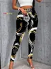 Leggings de Moda Feminina Transfronteiriços com Estampa de Arte Abstrata, Leggings com Estampa Digital 3D, Personalizáveis, Podem Ser Encomendados em Atacado a Partir de Uma Peça
