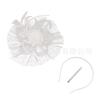 Amazon Explosions Mesh Headwear Europeu e Americano Retro Feather Bride Top Hat Tea Party Party Jantar Cabelo