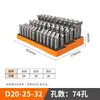 Caixa de armazenamento de ferramentas CNC, tipo suspensa, com furos quadrados, armazenamento ER25, caixa de armazenamento para pinças ER32, caixa de armazenamento para fresas e brocas