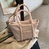 Bolsa de Nylon Acolchada con Plumas Estilo Japonés Gran Capacidad Bolsa de Trabajo para el Trayecto Versátil Bolso de Hombro Casual Nuevo Modelo 2025 para Mujeres
