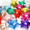 Globo de Aluminio Estrella de Cinco Puntas de 10 Pulgadas Tablero de Luz Color Único Decoraciones para Fiesta de Cumpleaños Habitación de Boda Arreglo de Celebración de Eventos Aluminio