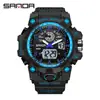 Fabricante Sanda Venta al por mayor Relojes Electrónicos Deportivos de Exterior a Prueba de Golpes, Modernos para Hombre y Mujer, Multifuncionales, Resistentes al Agua, Luminosos